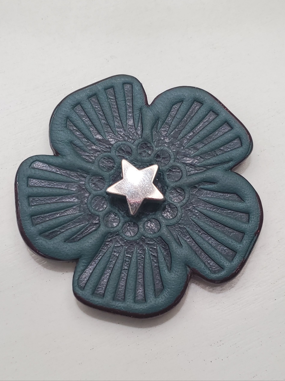 Coach Replacement Tea Rose With Star (Blue)